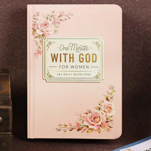 One Minute with God for WoMen, 365 Days Devotional Journal, Portable Daily Reflections NoteBook, Perfect Gift for Holidays Birthdays Christmas New Year, Self Improvement Journal