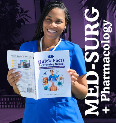 Quick Facts for Nursing School: Med-Surg & Pharmacology (RN & LPN) Interactive Book Set Learning Tools Book Workbook