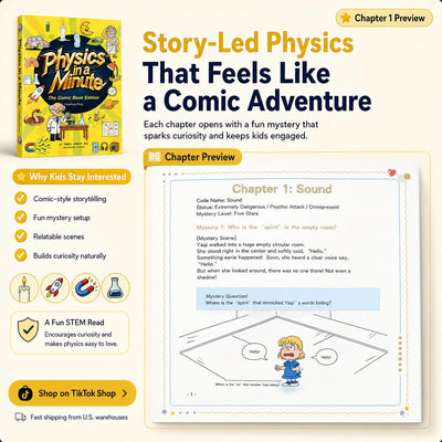 [BookCove] Physics in a Minute – The Comic Book Edition | Fun & Educational Physics Book for Kids