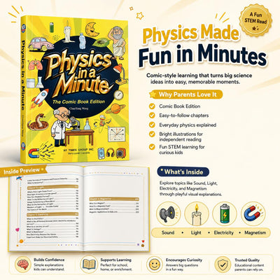 [BookCove] Physics in a Minute – The Comic Book Edition | Fun & Educational Physics Book for Kids