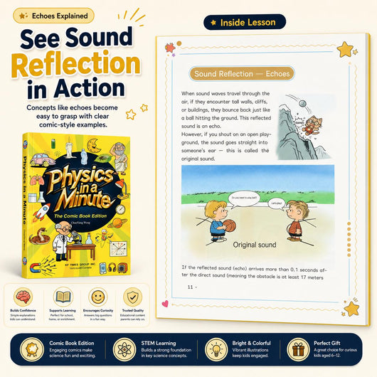 [BookCove] Physics in a Minute – The Comic Book Edition | Fun & Educational Physics Book for Kids